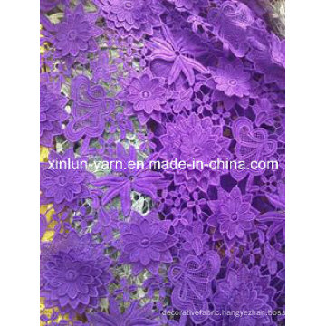 100%Polyester Materials Lace Fabric for Woman Dress